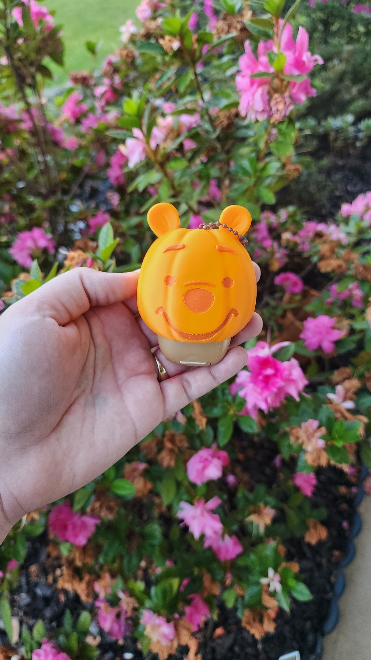 *STL /3MF FILE ONLY* Pumpkin Bear Pocketbac Sanitizer Holder Digital File