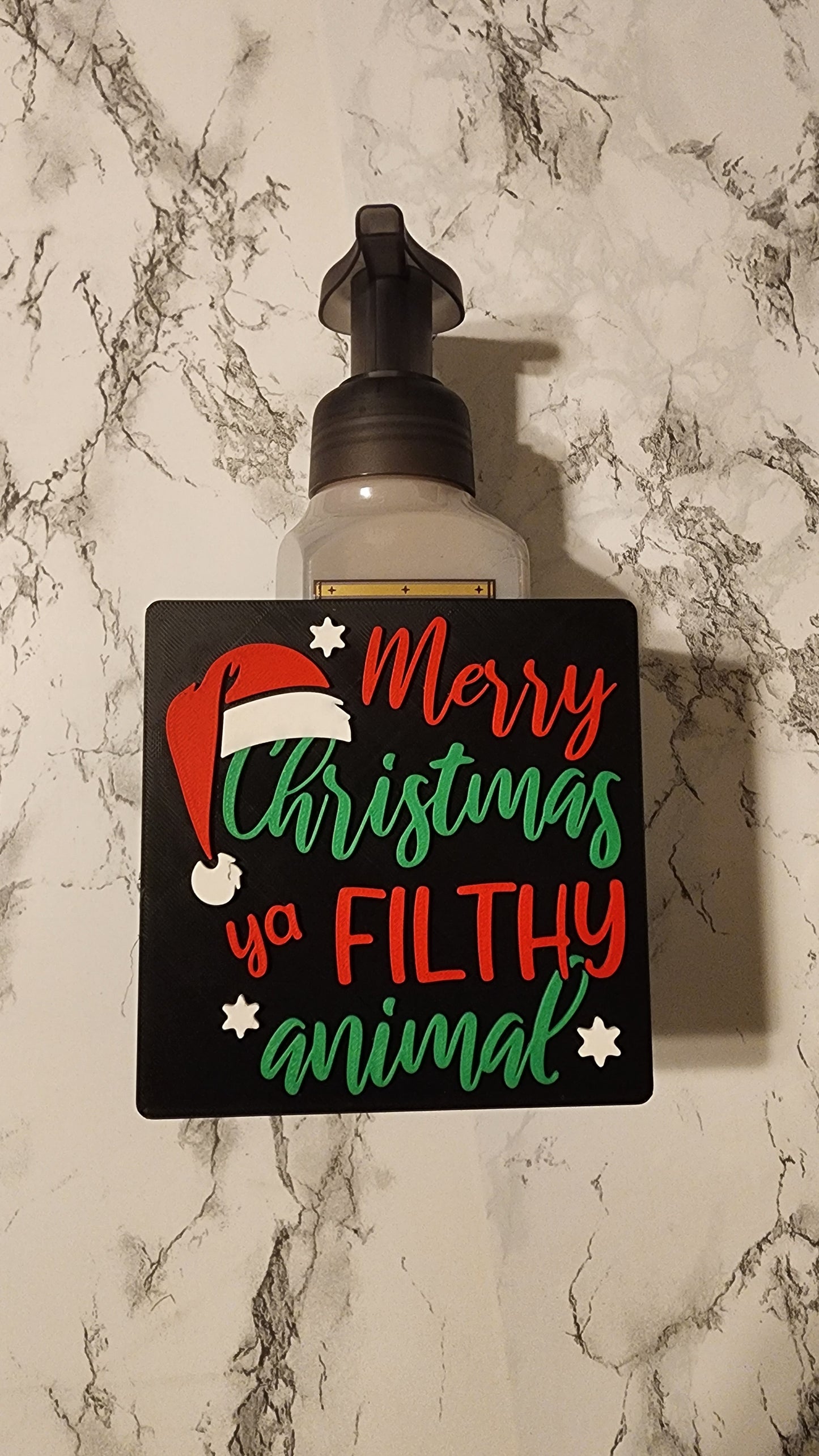 *STL FILE ONLY* Merry Christmas Bath & Body Foam Soap Holder Digital File