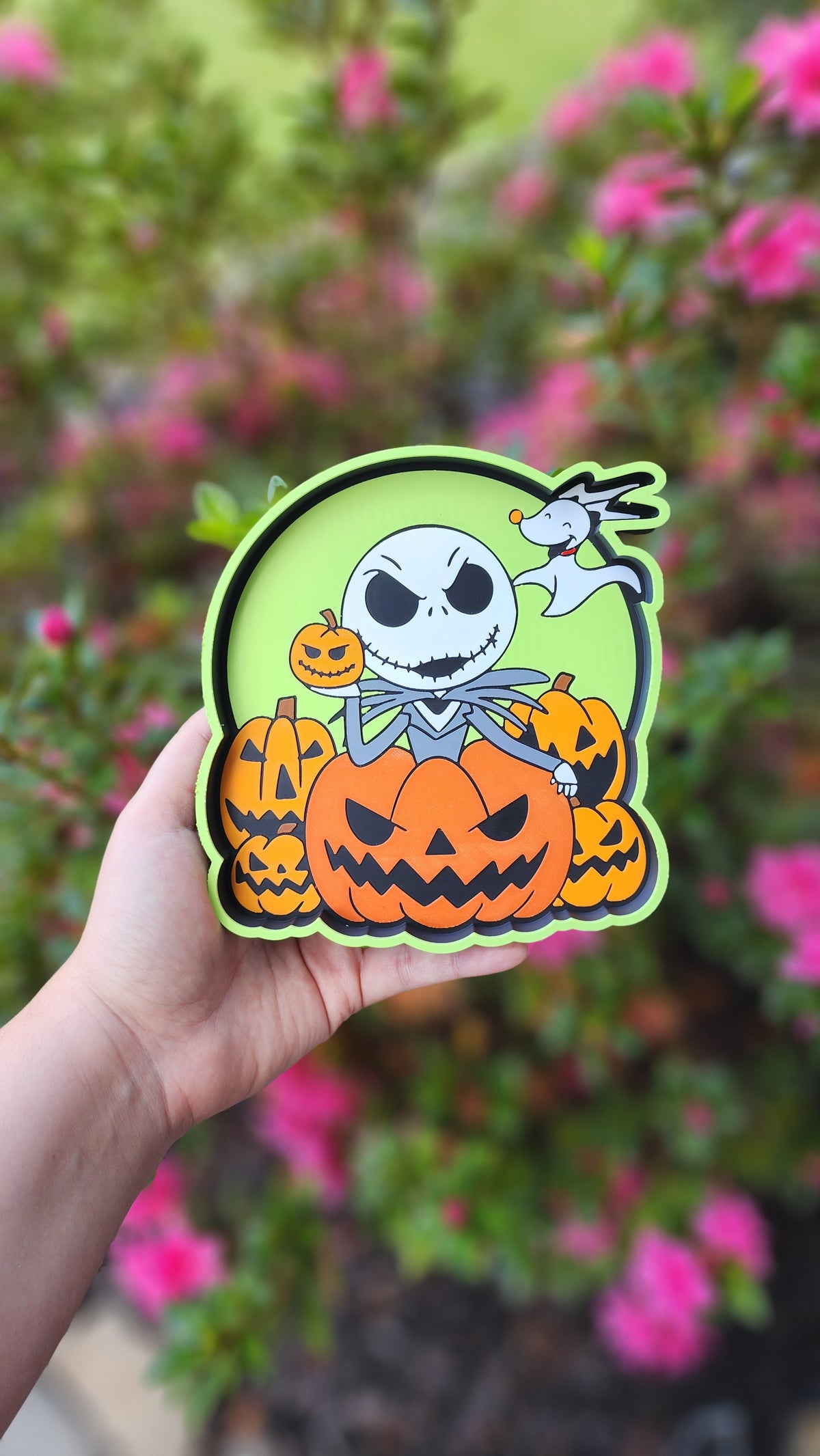 *STL /3MF FILE ONLY* Halloween Nightmare Christmas Pumpkins Trinket / Bead Tray Digital File
