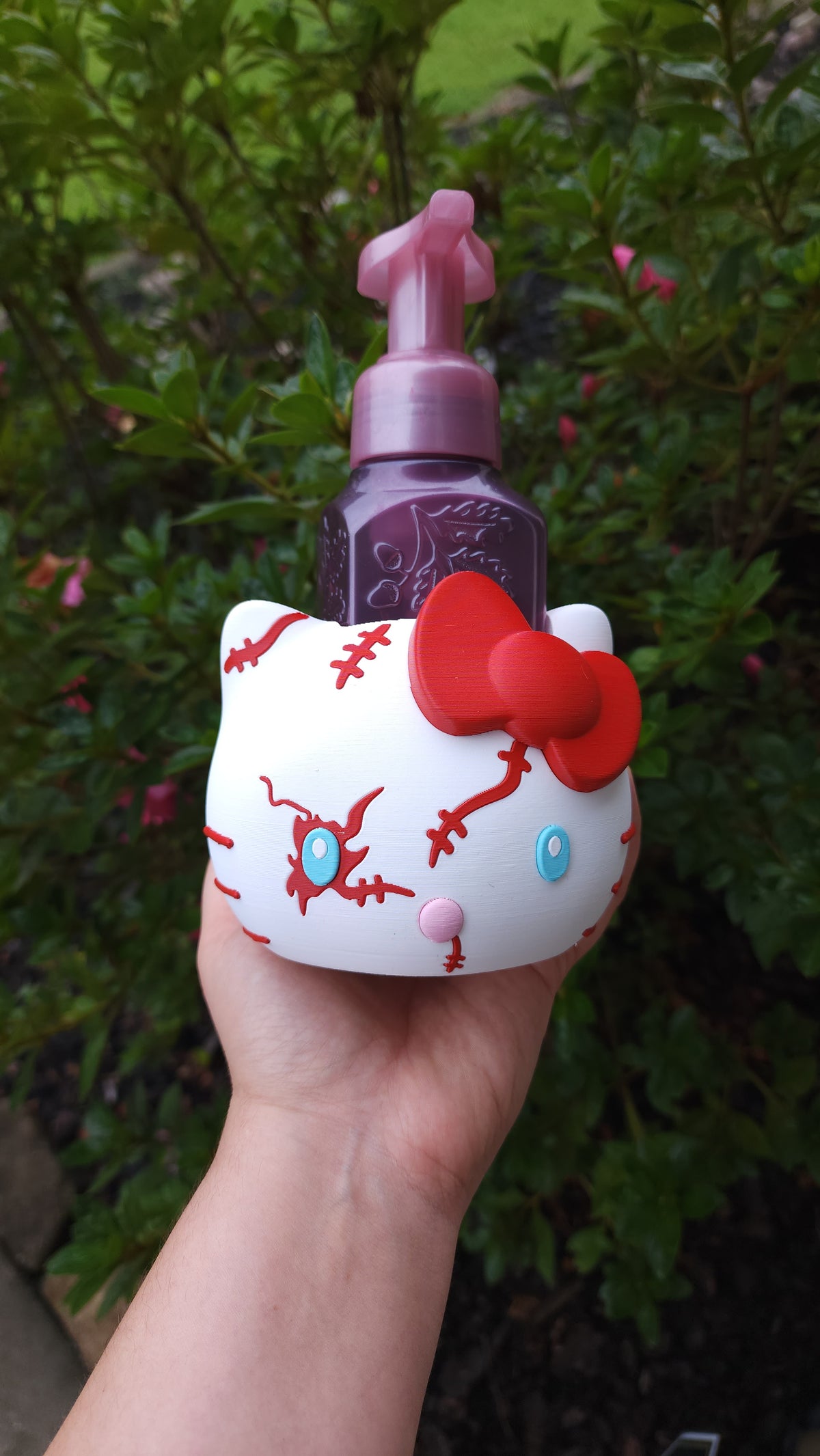 *STL /3MF FILE ONLY* Halloween Kitty Doll Bath & Body Foam Soap Holder Digital File