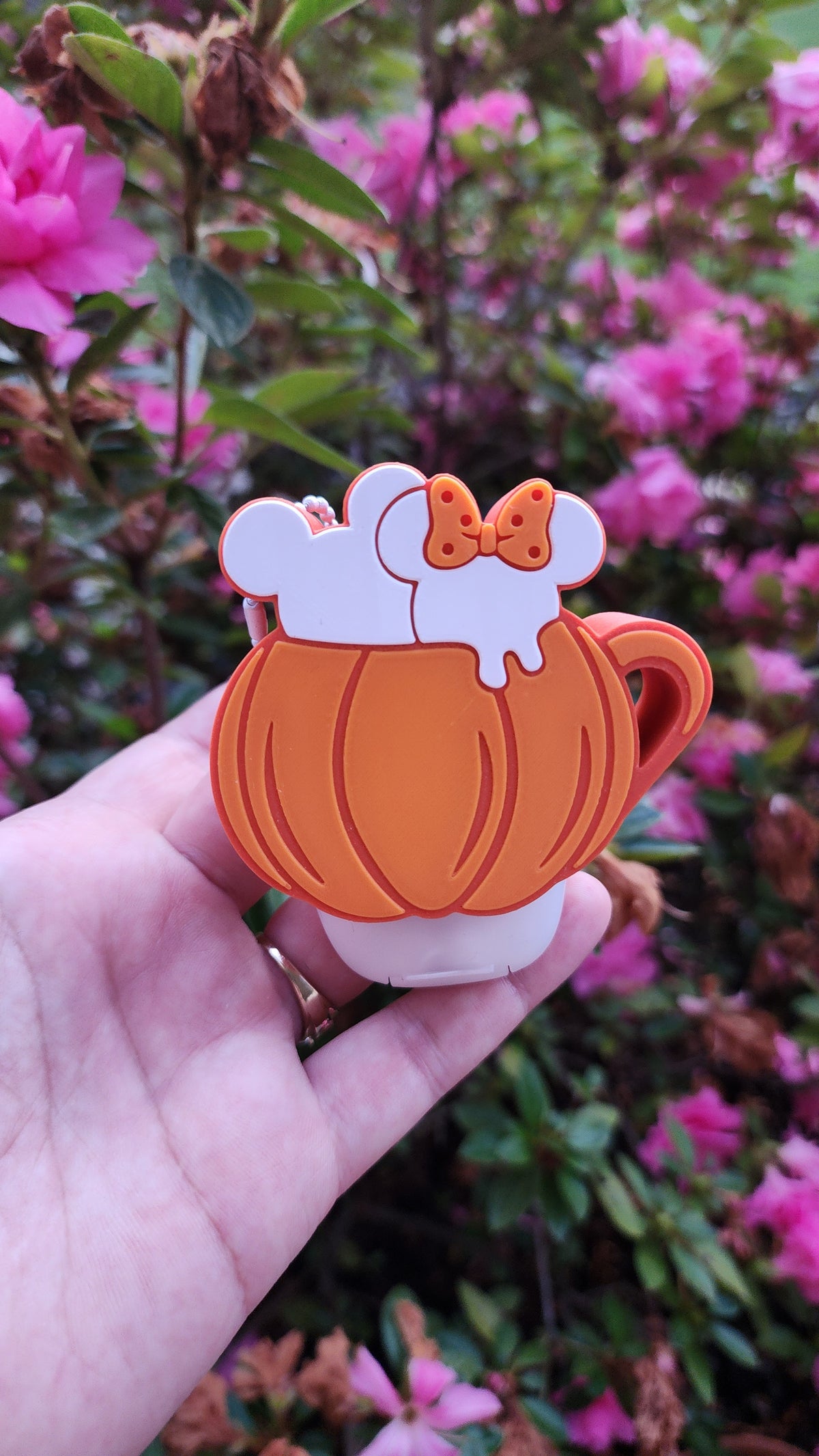 *STL /3MF FILE ONLY* Fall Pumpkin Mug Pocket Sanitizer Holder Digital File