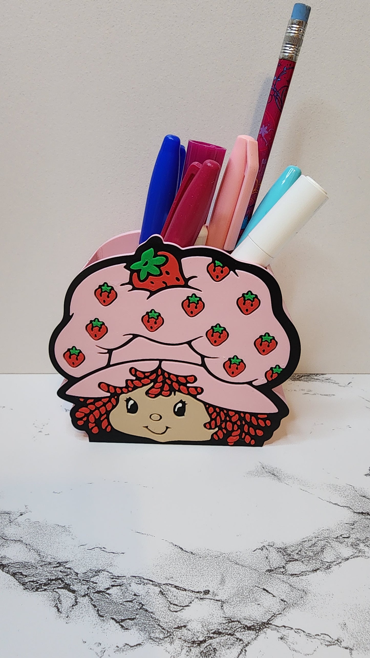*STL FILE ONLY* Strawberry Pencil Holder Digital File