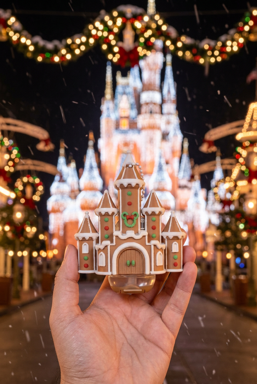 LONG PRINT TIME *STL /3MF FILE ONLY* Christmas Gingerbread Castle Pocketbac Sanitizer Holder Digital File