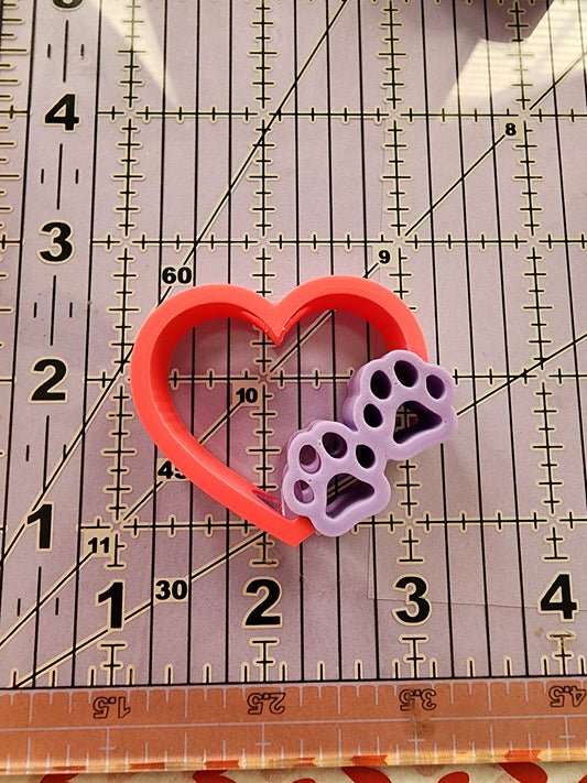 Heart Paw Straw Topper