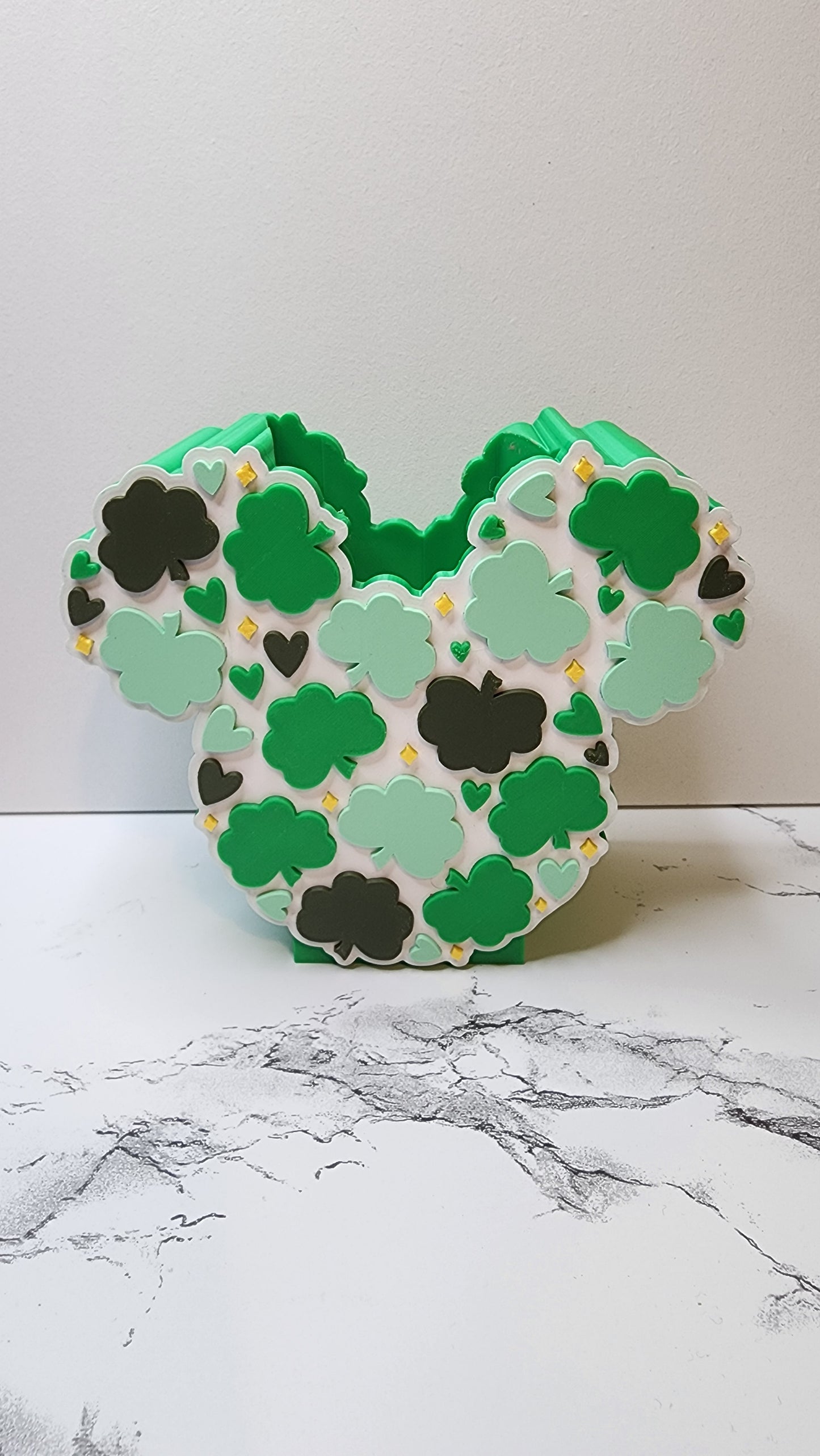 *STL FILE ONLY* St. Patrick's Day Four Leaf Clover Pen / Pencil Holder