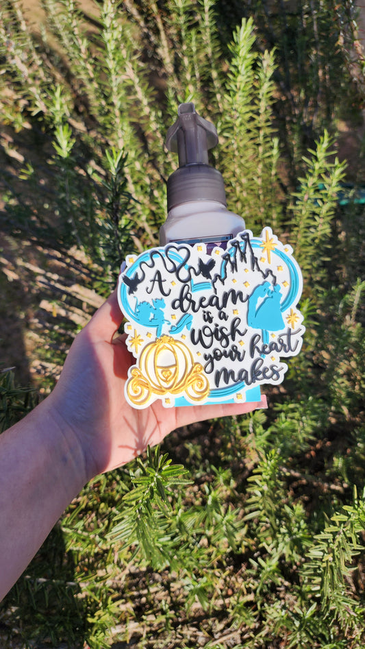 *STL FILE ONLY* A Dream Is A Wish Bath & Body Foam Soap Holder Digital File