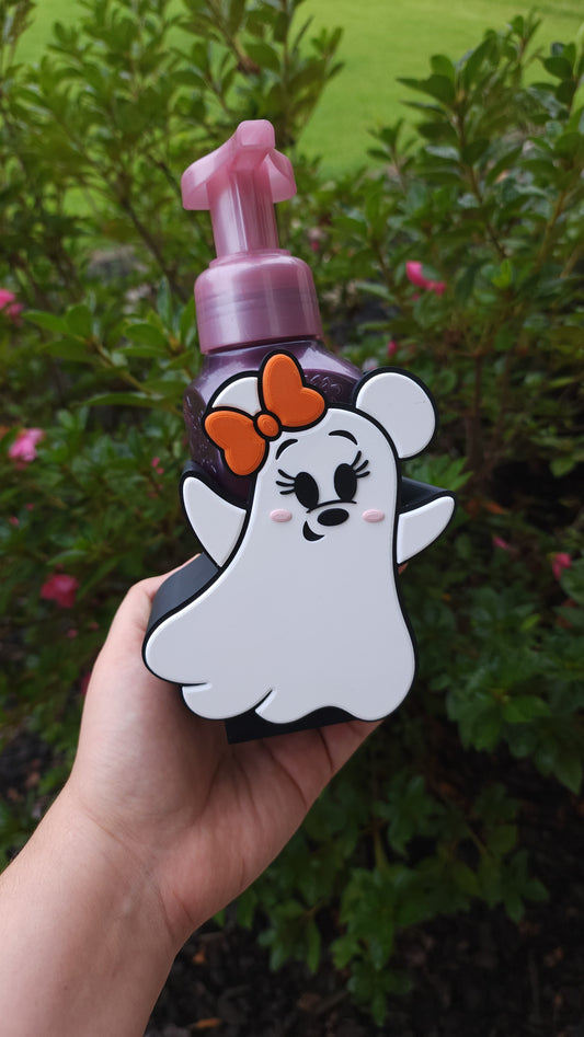 *STL /3MF FILE ONLY* Halloween Girl Ghost Mouse Bath & Body Foam Soap Holder Digital File