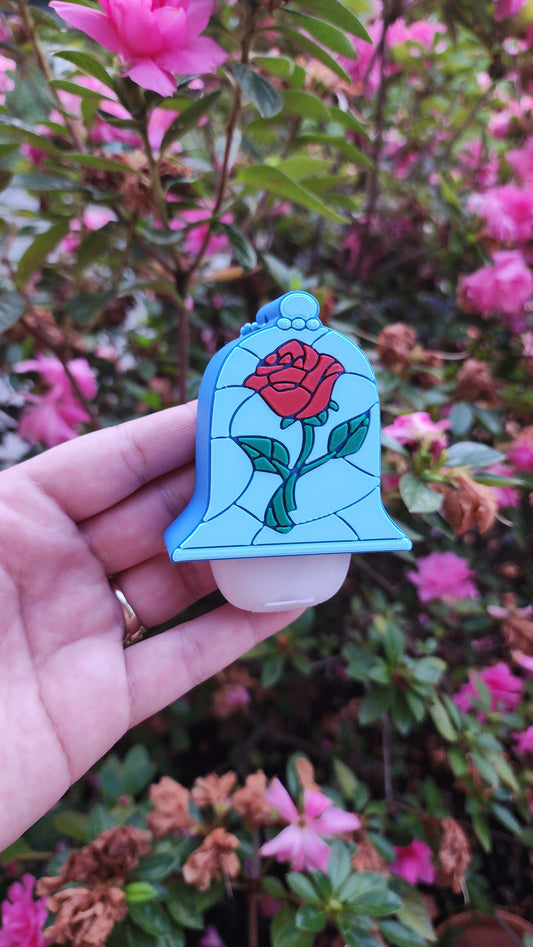 *STL /3MF FILE ONLY* Rose in Glass Pocket Sanitizer Holder Digital File