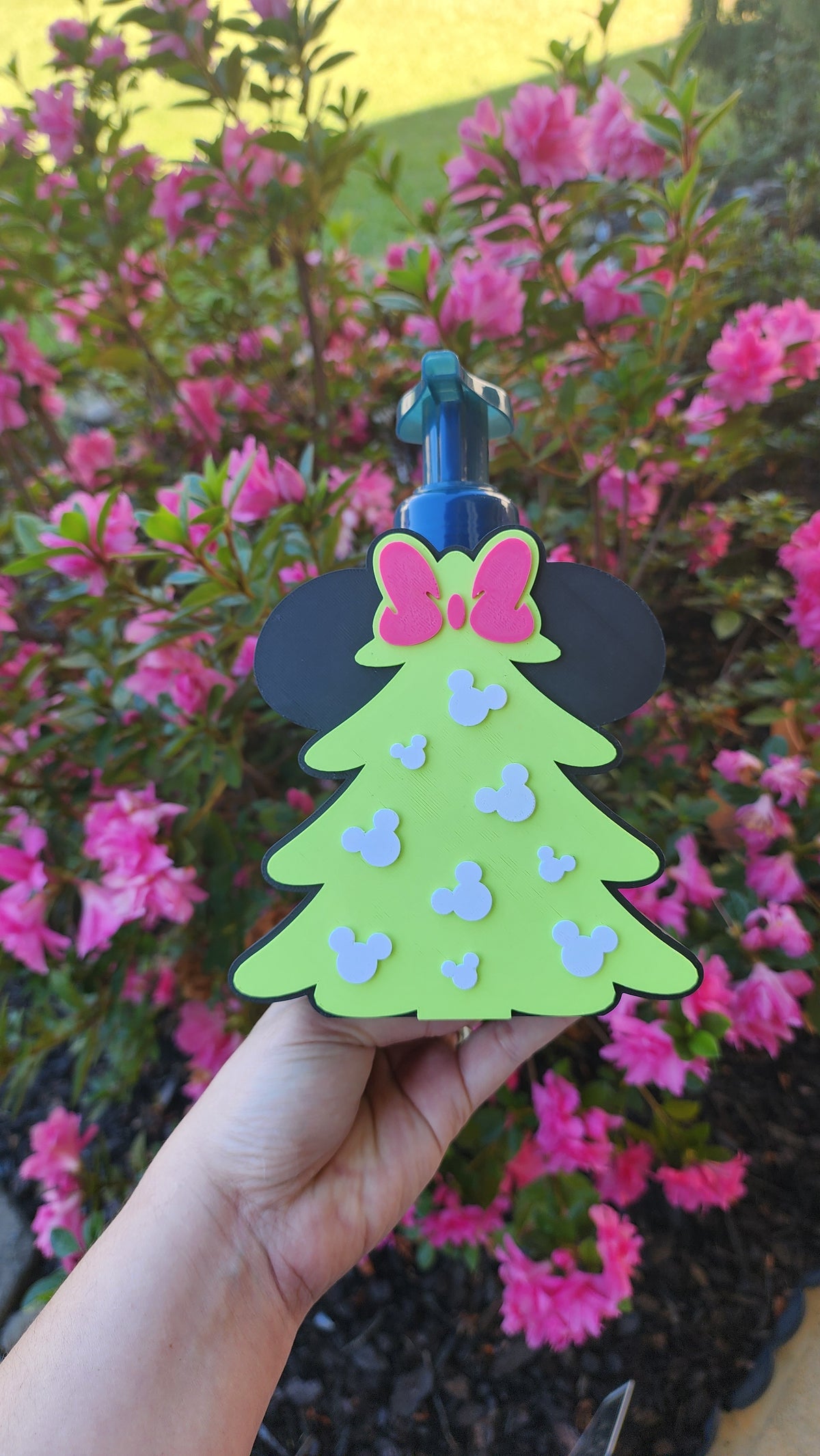 *STL FILE ONLY* Christmas Tree with Bow Bath &Body Foam Soap Holder Digital File