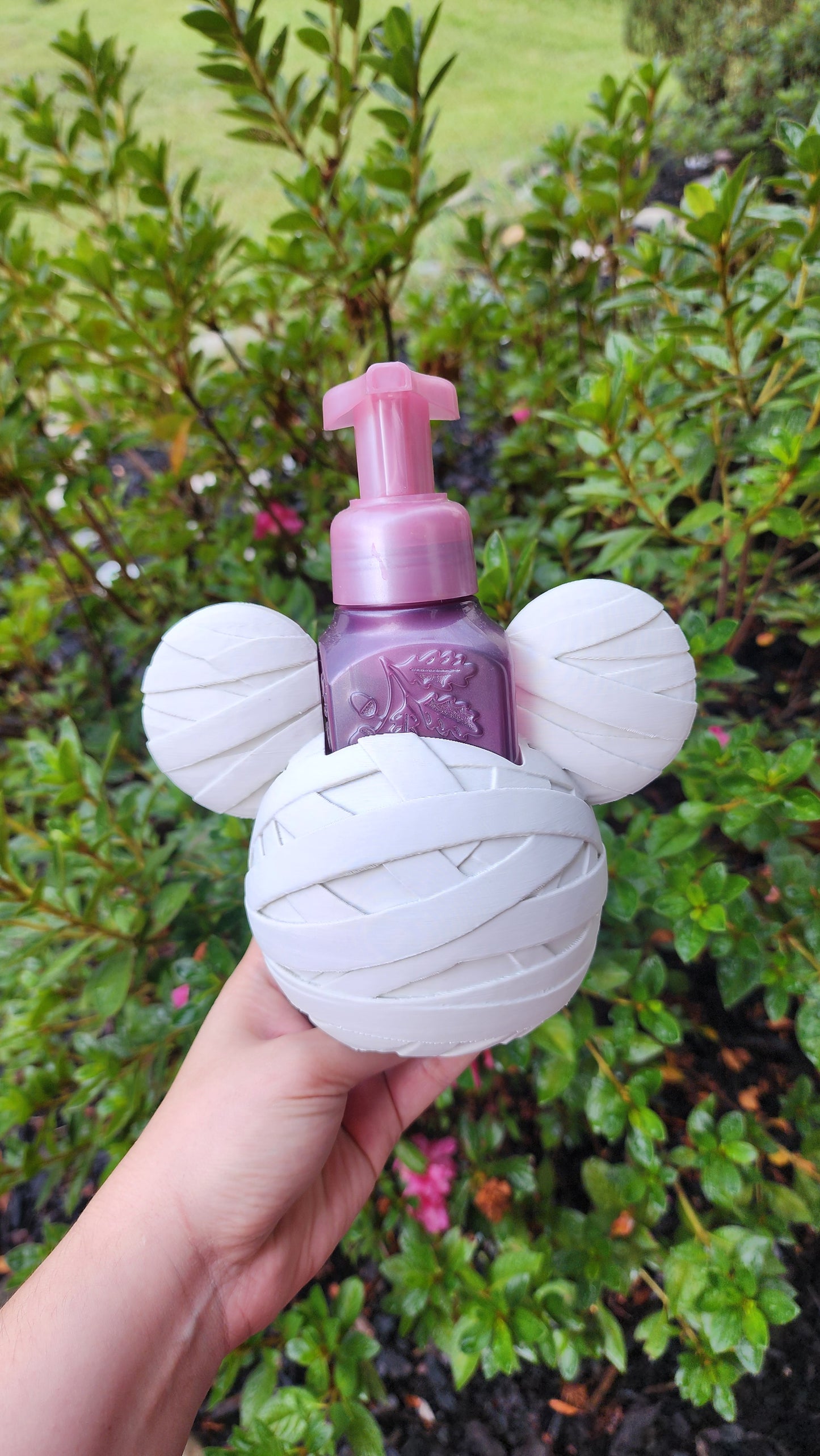 Halloween Mouse Mummy Bath & Body Foam Soap Holder