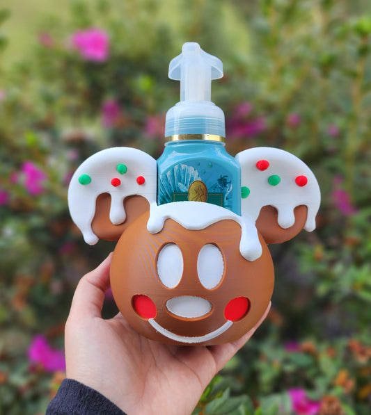 *STL FILE ONLY* Gingerbread Mouse Head Bath &Body Foam Soap Holder Digital File