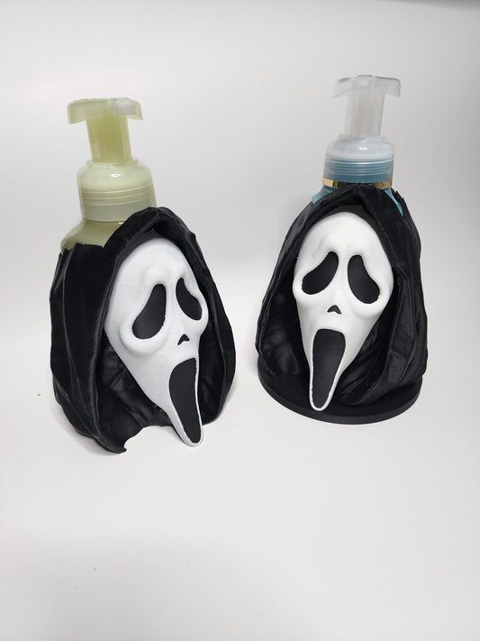 *STL FILE ONLY* Halloween Movie Character Bath & Body Foam Soap Holder (2 files)