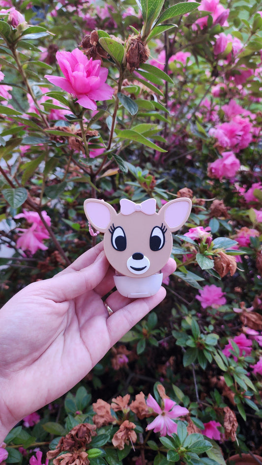 *STL /3MF FILE ONLY* Girl Reindeer Pocket Sanitizer Holder Digital File